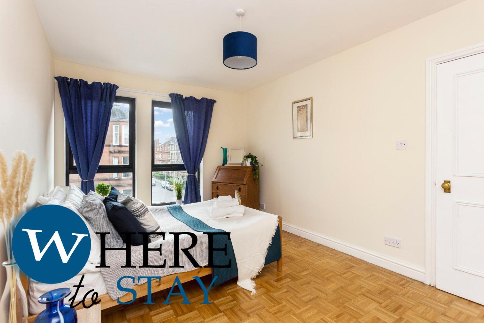 Bright 1 Bedroom Apartment-Private Parking Glasgow Exterior photo