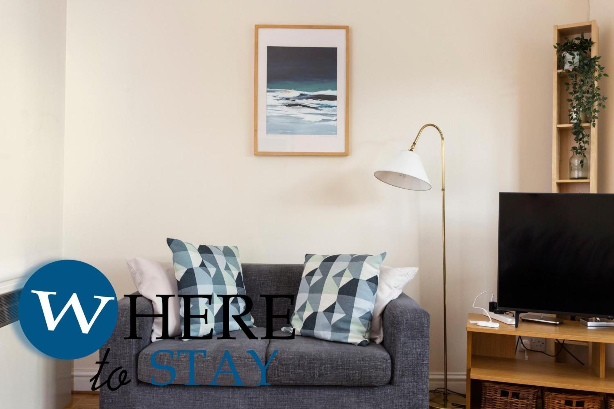 Bright 1 Bedroom Apartment-Private Parking Glasgow Exterior photo